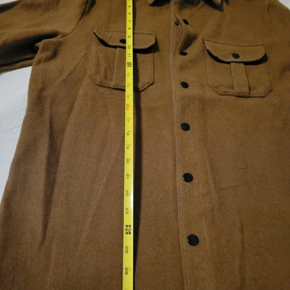 Smartwool  Anchor Line Wool Blend Snap Shacket Men's Size medium color Rust - Picture 9 of 11